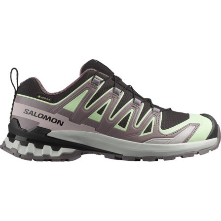 Salomon - Women's Trail Running Shoes Xa Pro 3d V9 Gore-tex - Black / Patina Green / Gray Violet - 5