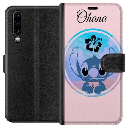 Huawei P30 Lompakkokotelo Stitch Ohana