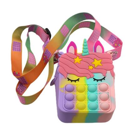 Pop Fidget Toys Crossbody Bag Dam Flickor Söt Handväska