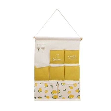 Seinään kiinnitettävä säilytyskassi Oven takaseinähylly Järjestä seinään kiinnitettävä kassi Pieni kangaskassi Asuntola