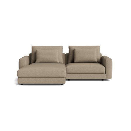 Mellow chaiselong sofa, venstrevendt - Bouclé Beige - 231x171x82 - Sofa, chaiselong