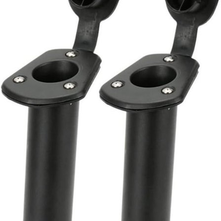 Sett med 2 flush innfelt fiskestang holdere med Carter tetningshette KLB