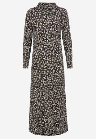 Cellbes of Sweden - Tilpasset Jersey-kjole i svart / mønstret for damer i størrelse 34/36