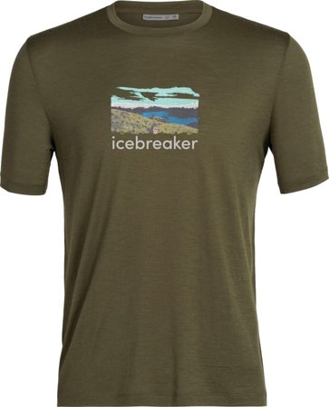 Icebreaker Men's Tech Lite II Short Sleeved Tee Trailhead Men short-sleeved sweaters Green L
