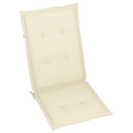 Vidaxl Dynor För Trädgårdsstolar 6 St Gräddvit 120x50x4 Cm Creme
