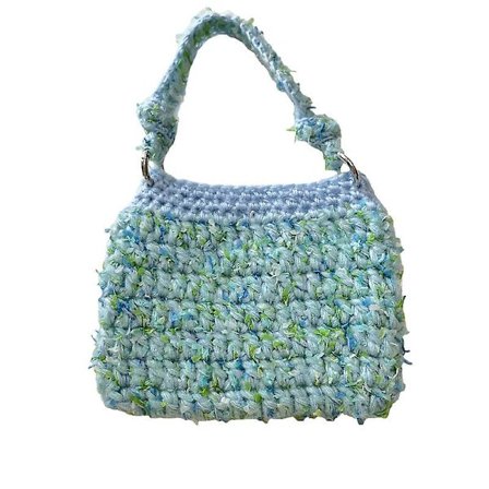 Tote Bag, Håndlaget Strikkeskulderveske Perfekt for Shopping, Skolebøker