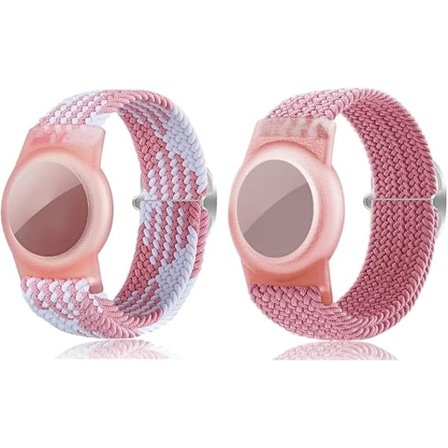 Armband Kompatibelt med Airtag, Justerbart Airtag Armband, Mjukt Airtag Klockarmband för Barn, Tonåringar, Äldre