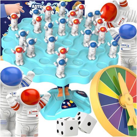 48 st Balance Tree-spel, Balance Tree Astronaut Brädspel för Barn & Vuxna, Föräldra-Barn Interaktion Familj