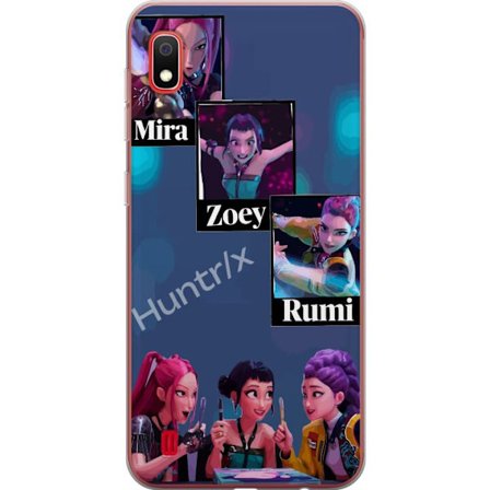 Kompatibelt Mobildeksel til Samsung Galaxy A10 K-pop Mira, Zoey og Rumi - Fargerike figurer i futuristisk stil