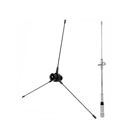 2 Sett Elektronisk Tilbehør: 1 Sett Antenne Uhf-f 10-1300mhz Antenne & 1 Sett Dual Band Antenne Uhf / Vhf 144/430mhz 2.15