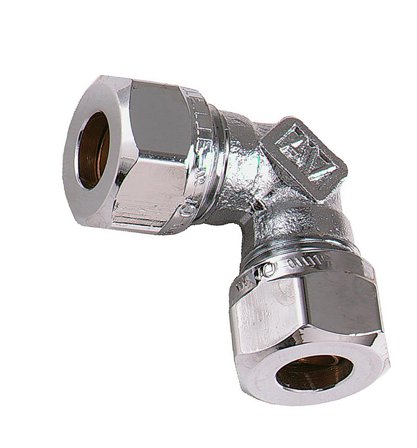 Vatette FG034040320 Puserruskulmaliitin 90°, kromi 12 x 10 mm, Asennus