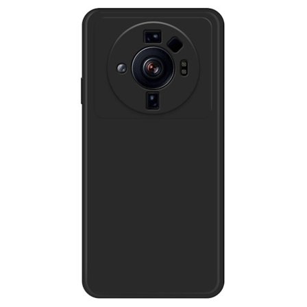 Avfasat gummerat anti-droppskydd för Xiaomi 12S Ultra - Svart
