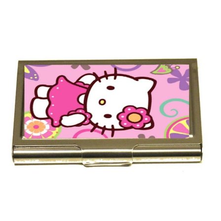 Katt kortholder -rosa