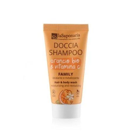 LA SAPONARIA Doccia Shampoo Family - Arancio Bio E Vitamina C 30ml - Shampoo Delicato