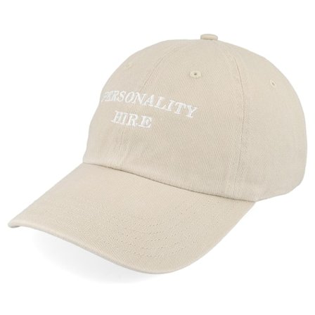 Iconic - "Personality Hire Stone Dad Cap " Unconstructed Beige Cap - @ Hatstore