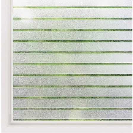 Self-Adhesive Static Cling Window Film Striped Pattern