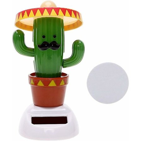 Bilpynt Dansende Ristende Hode Auto Dashbord Dekor Bil Tilbehør (Kaktus)