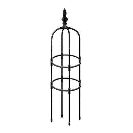 Sort Have Obelisk Espalier Støtte til Klatreplanter og Roser - 32 cm Diameter, 90-210 cm Højde[D]