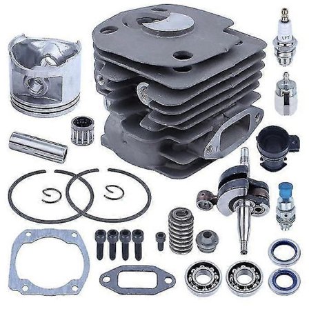 50mm Sylinteri Kampiakselin Mäntäsarja Yhteensopiva Husqvarna 365 371 372 362 Kanssa Öljytiiviste Polttoainesuodatin Paineenrajoitusventtiili