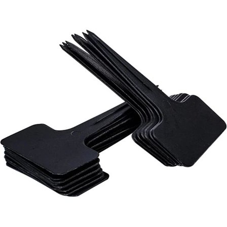 120 stk. sorte plastik genanvendelige T-formede haveetiketter Blomster Planter Planteetiketter