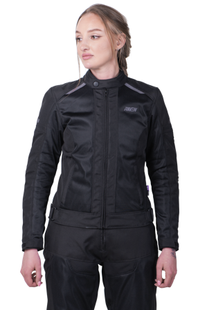 MC-Jakke Raven Prague TX Air+ 2-i-1 Dame Svart M