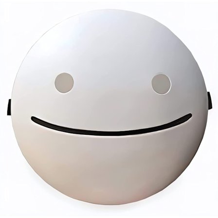 Cosplay Halloween Masker Drömmar Masker Tecknad Anime Vitt Smile Vit