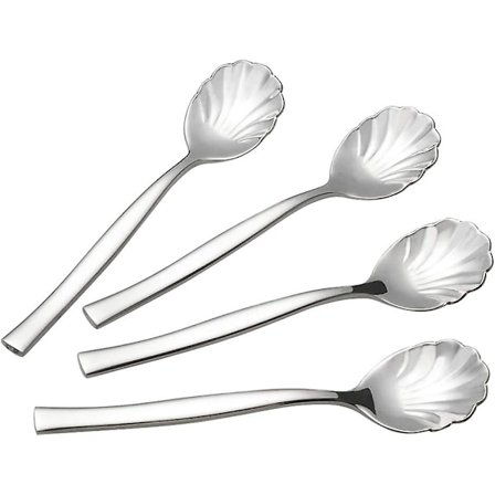 12 stk. Rustfritt Stål Sukkerskjeer, Små Kaffeskjeer