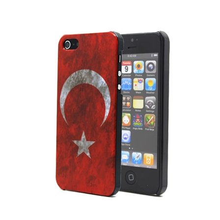 Tyrkiets flaggaBagsidecover til Apple iPhone 5/5S/SE
