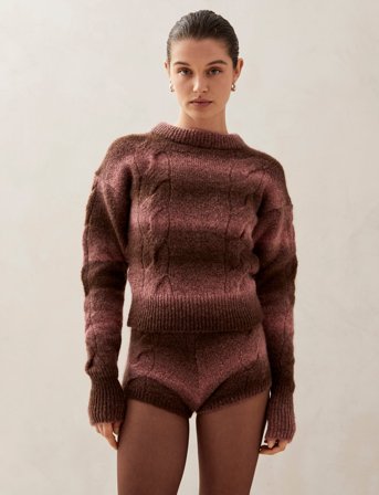 ALOHAS Aspen Green Sweater - Pink - L