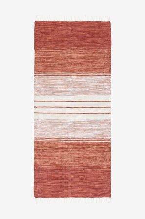 InHouse Group - Bomullsmatta LILLEBY - Orange - Slätvävda mattor - 70X160 - Från Homeroom