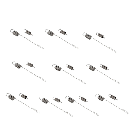 20 stk. 790849 699056 Luftvingefjeder Udskiftning Guvernørfjeder Reparer Chokeren på Plæneklipper