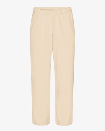 Organic Straight Leg Sweatpants - Ivory White