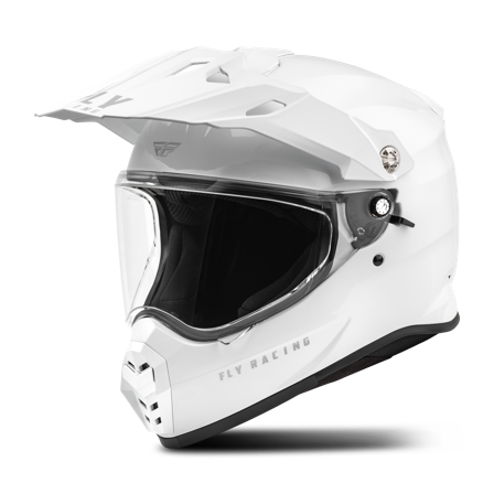 Adventure-kypärä FLY Racing Trekker Solid Valkoinen S