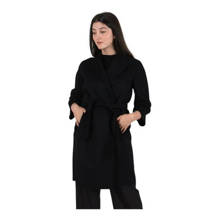 Max Mara, Belted Coats Czarny, Kobieta, Rozmiar: 2XS