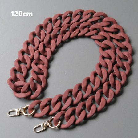 Akryl Resin Veskekjeder Skulderveskestropper 120CM RØD 120CM RØD