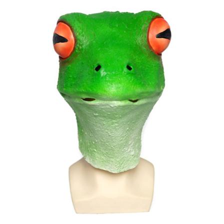 Frog Party Mask Djurhuvudbonader Cosplay Kostym Rekvisita Halloween