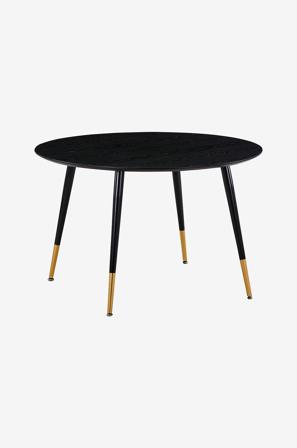 Venture Home - Matbord Doris, runt, DIA 115 cm - Svart - Matbord - Från Homeroom