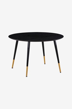 Venture Home - Spisebord Doris, rundt, dia. 115 cm - Svart - Spisebord - Fra Homeroom