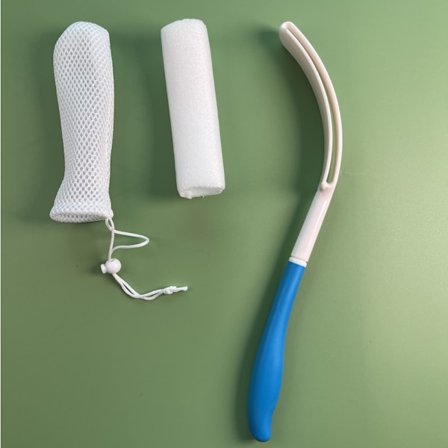 Selänpesin Suihku Pitkä Kahva, Selkäharja Suihkuharja, Liukumaton Kaareva