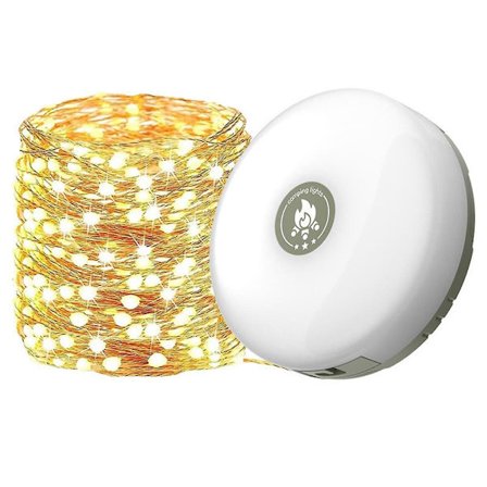 Camping String Lights, med 8 justerbara lägen, LED Camping Lantern Uppladdningsbar, Camping Lights för