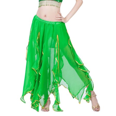 Dansande kjol Spansk kjol GRÖN