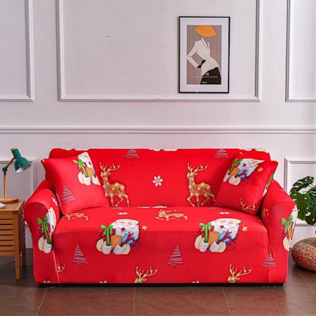 Dubbelsits magic cover Stretch- printed cover Dammtätt fläcksäkert cover (stil 3)