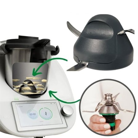 Skyddslock för degkniv till Thermomix TM6 TM5 - Mörkgrå
