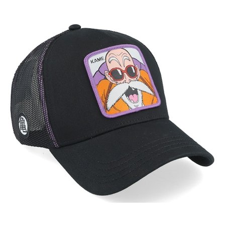 Capslab - Svart trucker Caps - Dragon Ball Kame Black Trucker @ Hatstore