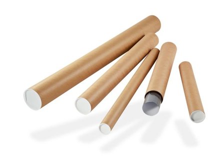 Dinkhauser Papptub 750x80mm brun - Lyreco - Emballage och lagerutrustning - Lådor och well - Papptuber