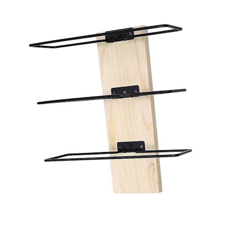 Vägghängt vinställ rymmer 3 flaskor Multifunktionell vinhållare hängande