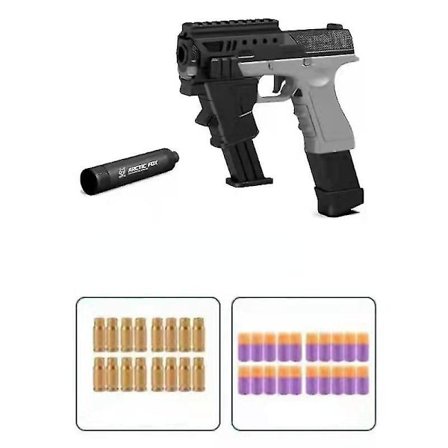 Hywell Tactical Accessories Glock Pistol Shell Ejection Soft Bullet Gun Manuaalisesti ladattava Eva Simulation Lasten lelupistooli
