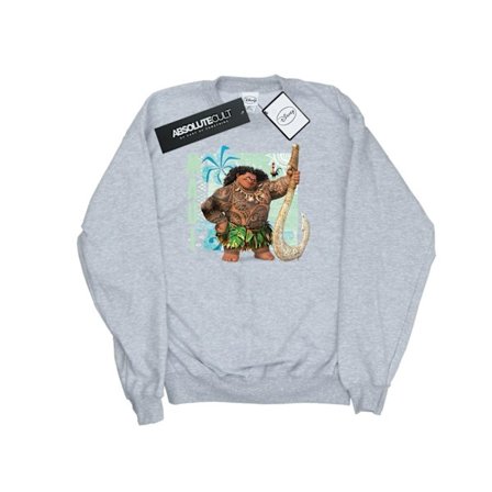Disney Boys Moana Maui Sweatshirt 7-8 år Sports Grey