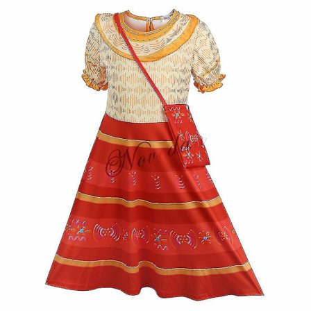 Encanto Cosplay aikuisten Isabella Mirabel Madrigal-asu Dolores Pepa Prinsessa Mekko Tyttö Naiset Lapset /