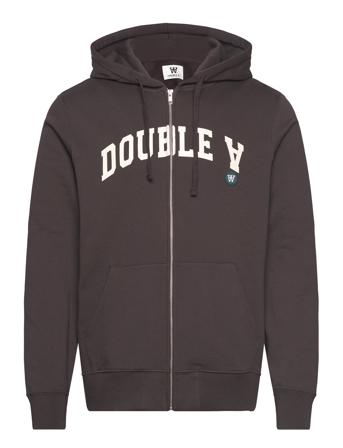 Zan Ivy Zip Hoodie Hettegenser Genser Brun Double A By Wood Wood*Betinget Tilbud